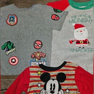 Marvel Gray and Red Kids Shirts